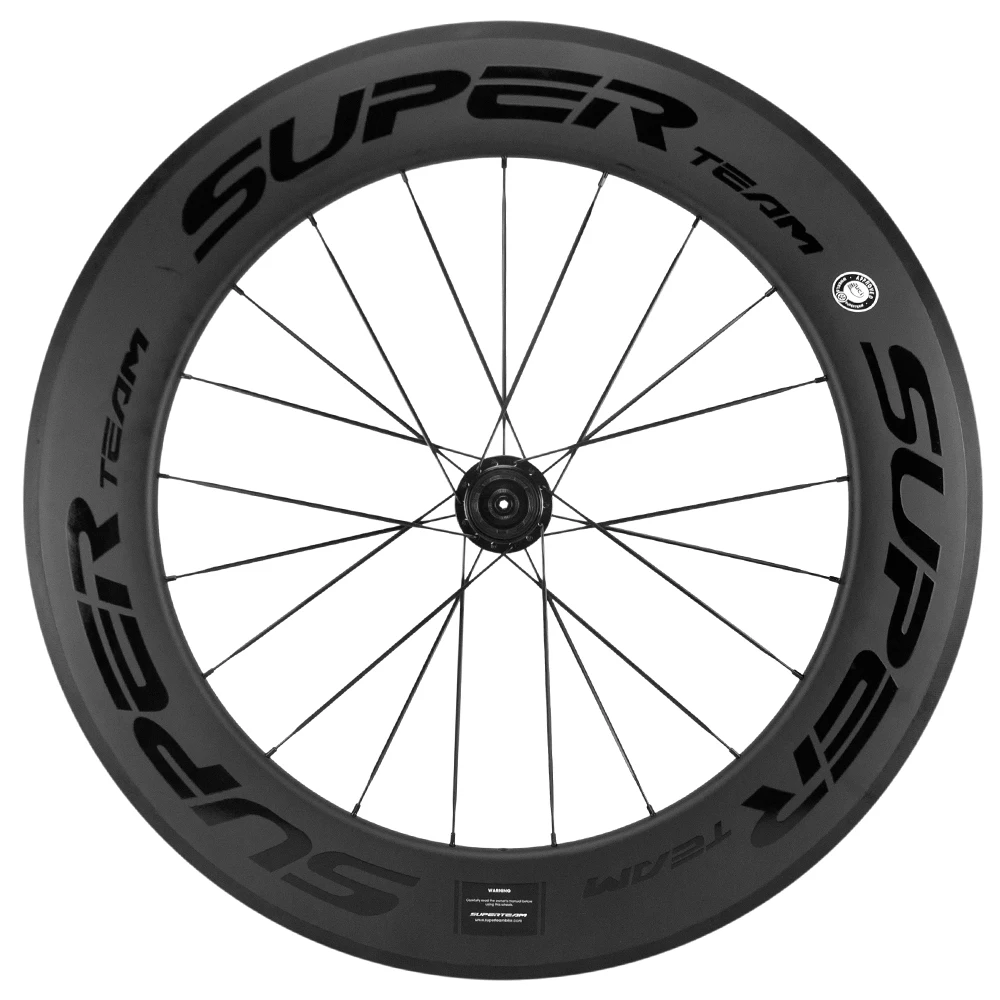 Superteam-チューブレスカーボンロード自転車ホイール,フロント60mm 