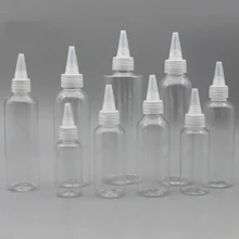 

5-100ml Empty PE Plastic Glue Bottles with Screw-On Lids Squeeze Liquid Ink Oil Dropper Bottles Pigment Container
