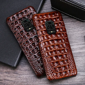 

Leather Phone Case For Xiaomi Redmi Note 9S 9 8 8T 7 K20 K30 Pro Mi 9 se 9T 10 A3 Mix Max 3 Poco F1 X2 Crocodile Back Texture