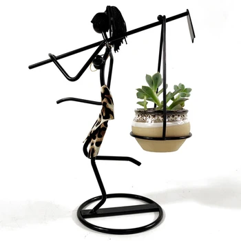 

Bedside For Succulent Exotic Girl Home Decor Bonsai Portable Iron Stand Cacti Office Birthday Gift Flower Pot Plant Nursery