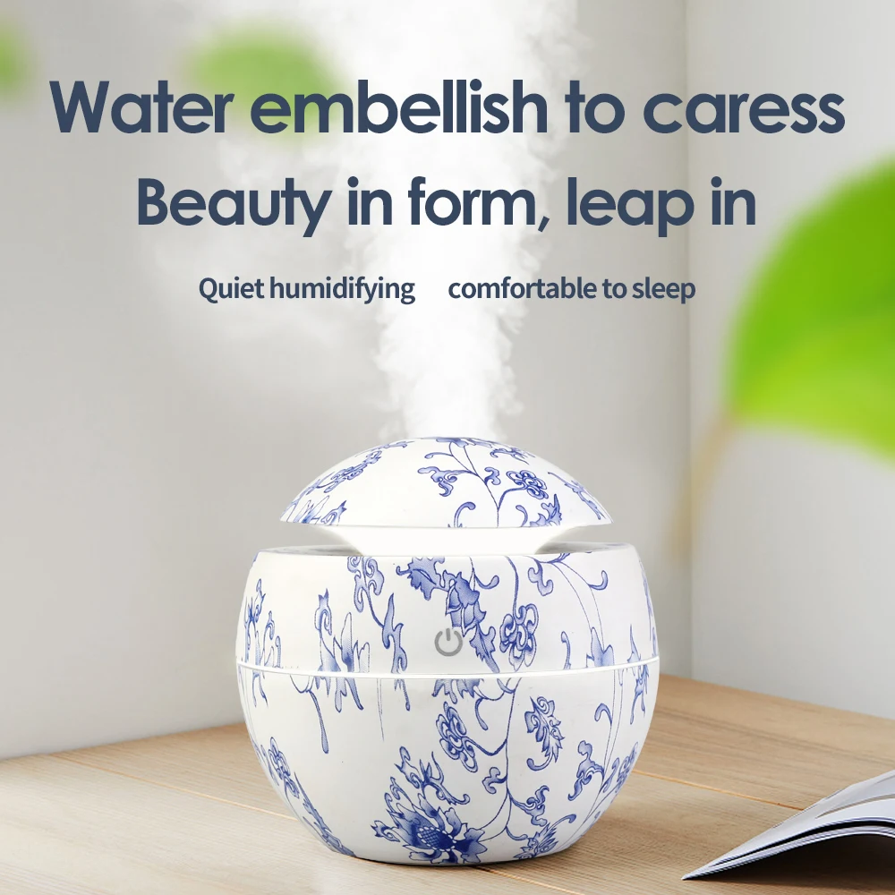  Changeable Aroma Essential Oil Diffuser Mini USB Air Humidifier Portable Ultrasonic Mist Humidifier