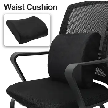 

Car Seat Cushion Waist Back Support Cushion RV Camper Bus Van SUV Memory Foam Orthopedic Coccyx Pain Relief Chair Pad Black Net