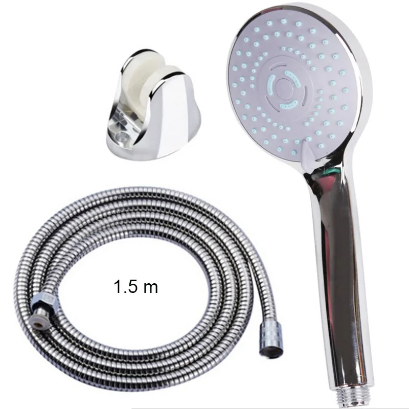 shower head set Насадка для душа для ванны, распылитель, Ручная фиксация, регулируемая насадка для душа, набор, 3 режима, спа, давление, фильтрованная ванная комната, поток воды, Душ - Цвет: shower head set