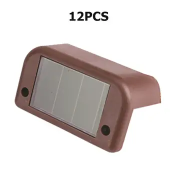

4pcs Solar Deck Lights Waterproof LED Lamps for Outdoor Pathway Stair Step Fence Energy Saving and Environmental Protection