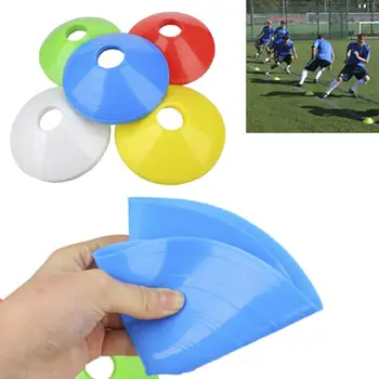 

1pc High Quality Soccer Training Sign Dish Pressure Resistant Cones Marker Discs Marker Bucket PVC Sports Accessories
