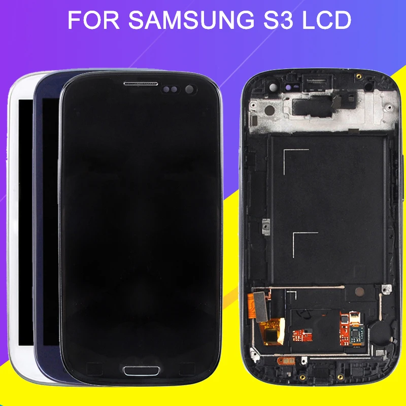 

Catteny 4.7Inch I9305 I747 I535 I9300 Lcd For Samsung Galaxy S3 Lcd I9301 Display With Touch Screen Digitizer Assembly+Frame