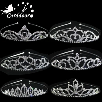 

Carddoor Rhinestone Decoration Crown Girl Hair Accessories Bride Wedding Jewelry Children's Party Prom Gift Hair Jewelry