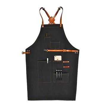 

Canvas Custom Cross Strap Work Apron Restaurant Floral Handmade Denim Apron