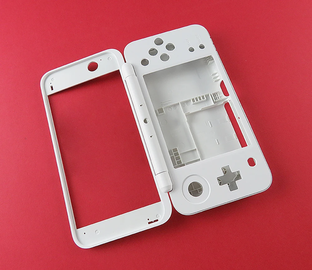 For New 2DS XL 2DS LL White Plastic Housing Shell Case Replacement Part Plate Set