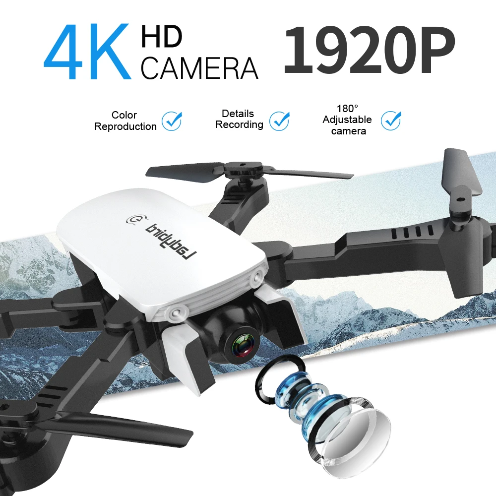 R8 1808 Drone with Dual Camera 1080P 4K PX1600W HD WiFi FPV Optical Flow Automatic Beauty RC Quadcopter Helicopter XS816 SG106