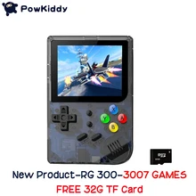 Powkiddy Новые 3 дюймов ips Экран чехол для телефона в виде ретро-игровой 300 Тони Системы видео игры RG 300 16G PS1 64 бит Портативный портативная игровая консоль RG300