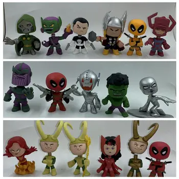 

Original Funko Mystery Minis: Captain Marvel, Thor, Deadpool, Surfer, Hulk, Phoenix, Loki Vinyl Figures Collectible Loose Toys