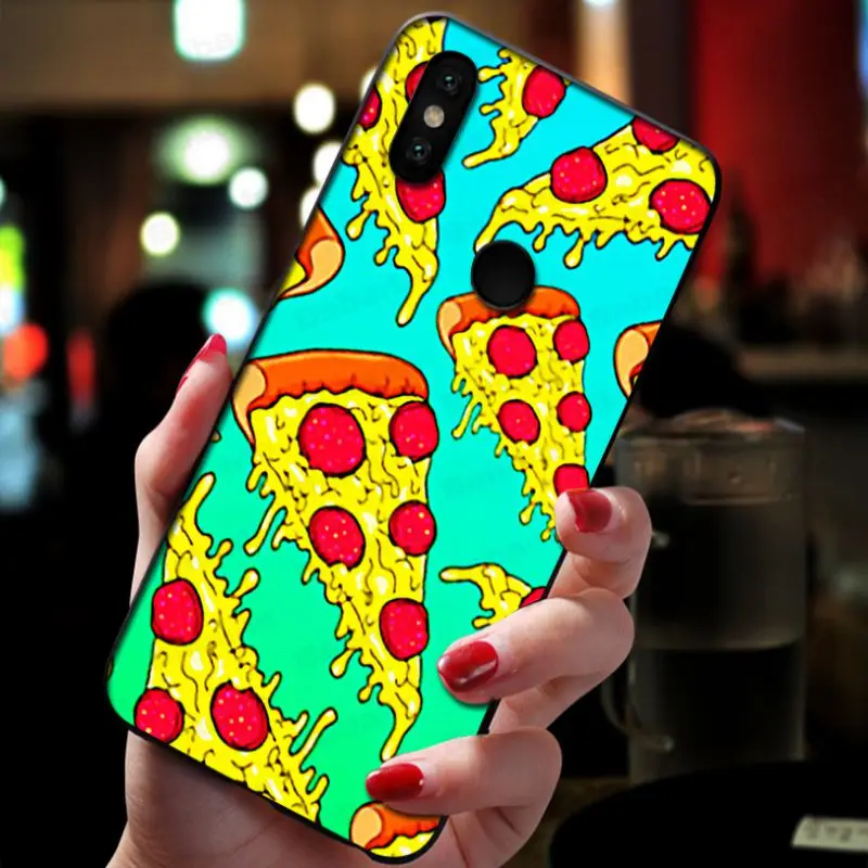 Cat eating Pizza food