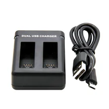 Battery Charger Efficient Camera Travel Stable Current Quick Safe Replacement Home Dual Slot USB Port For Gopro Hero 5 6 7