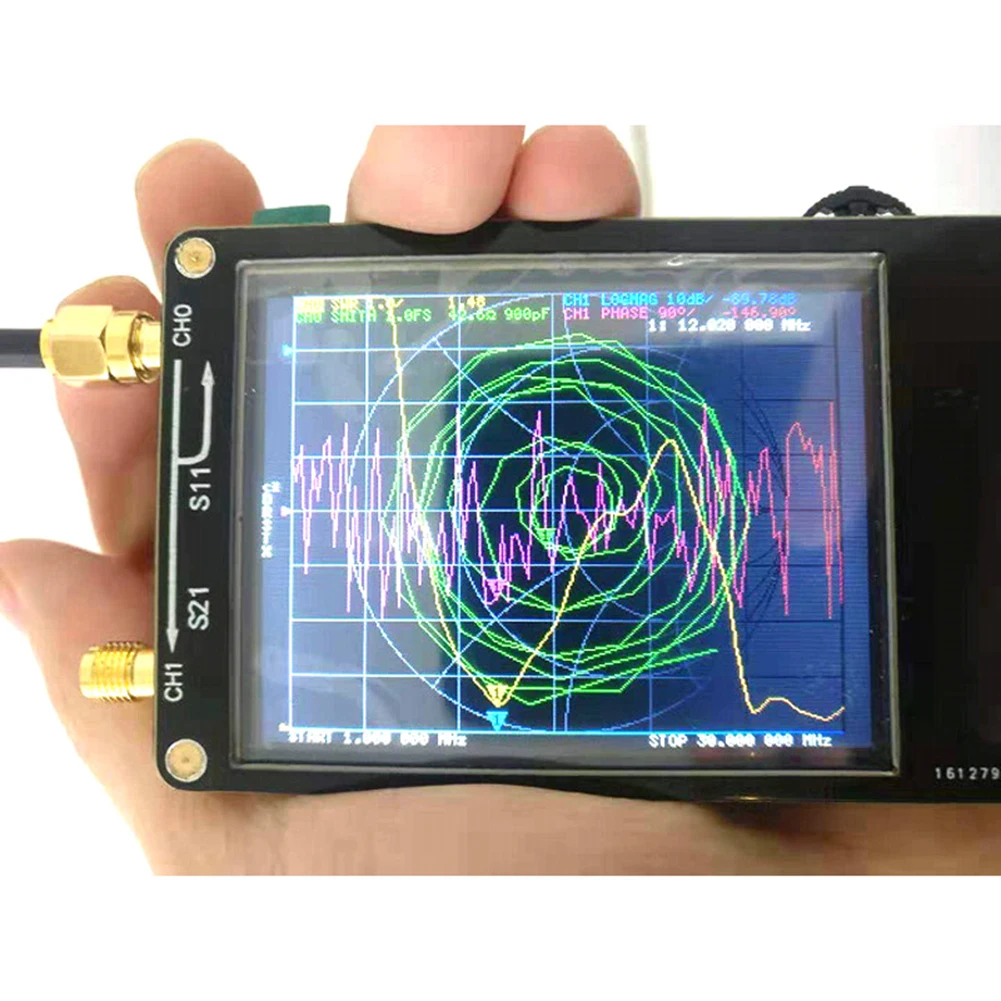 NanoVNA анализатор антенны вектор сетевой анализатор короткие волны MF HF VHF ПК Управление программное обеспечение Сенсорный экран 50 кГц~ 300 МГц