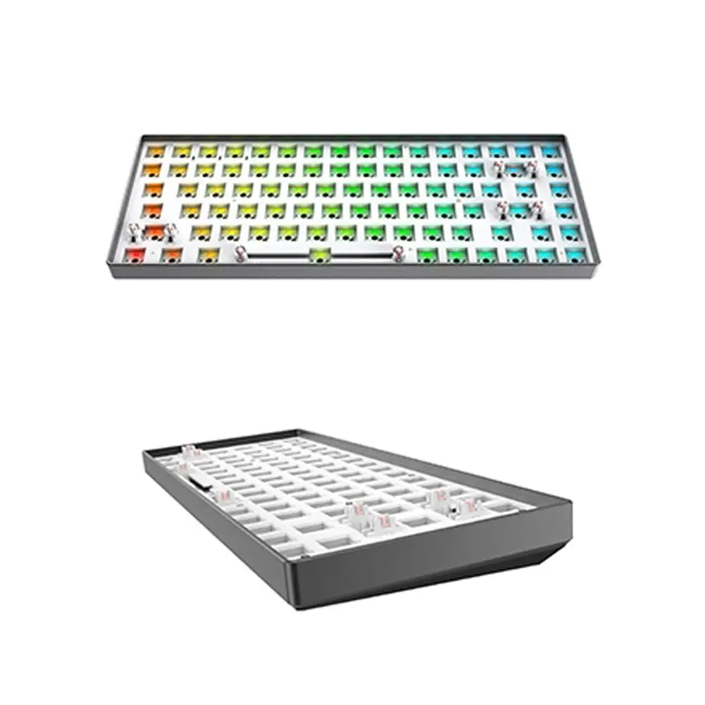 Tester 84 Hot Swap Keyboard Kit 84 Key Rgb Light Wired 2.4g Aluminum