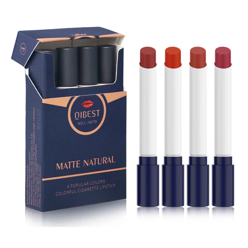 

4pcs No Fading Long-lasting Lipstick Set Moisturizer Waterproof Matte Lipsticks Makeup Tools Birthday Present