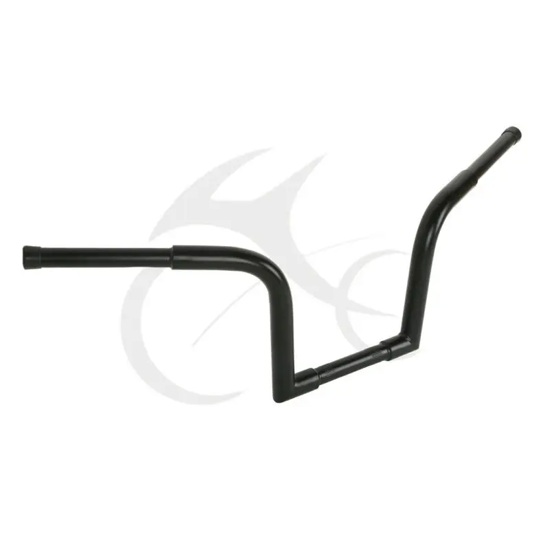 

New Black Ape Hanger Bar FAT 1-1/4" 10" Rise Chubby Frisco Handlebars For Harley Softail Sportster XL FLST FXST Custom