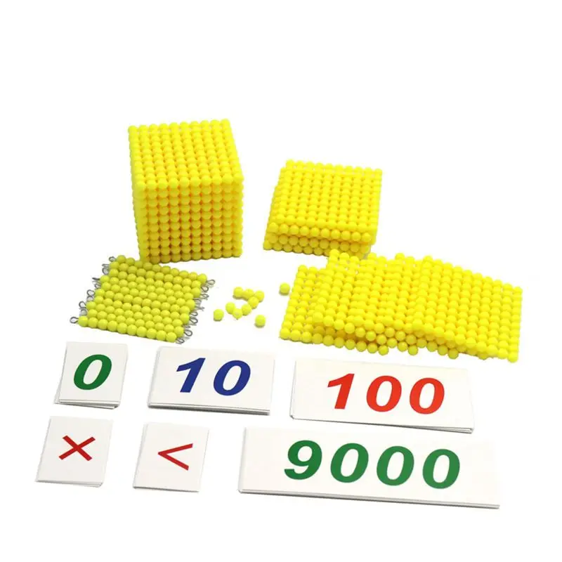 

High Quality New Montessori Checker Board Beads With Wooden Number Cards