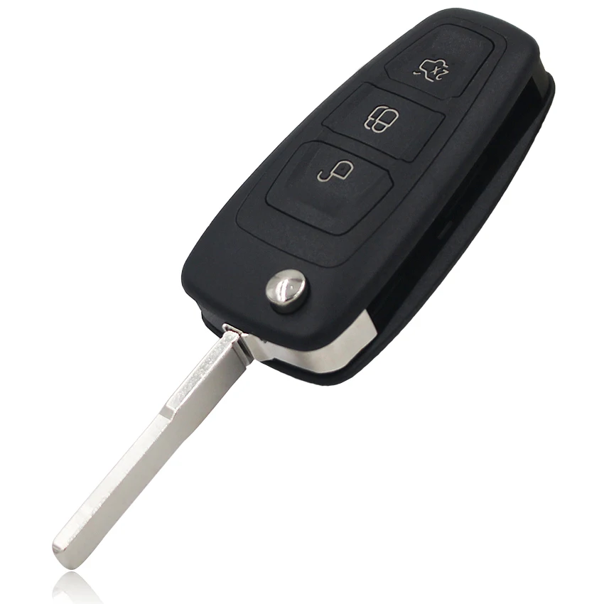 P/N:5WK49986 3 Button Smart Folding Remote Key Fob 434MHZ With 4D60/4D63 Chip for Ford Focus MK3 and T6 Ranger HU101 Blade