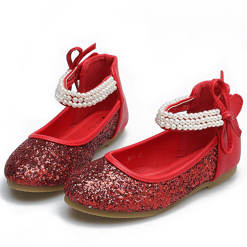 GenialES Sandale Ballerines Bleu pour Enfant Petite Fille Déguisement Princesse Chaussures EU28-EU33 