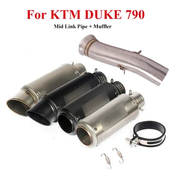 

For KTM 790 DUKE 790 Motorcycle 51mm Exhaust Muffler Tips Pipe Middle Connect Link Tube Slip On Scooter Exhaust System Modified