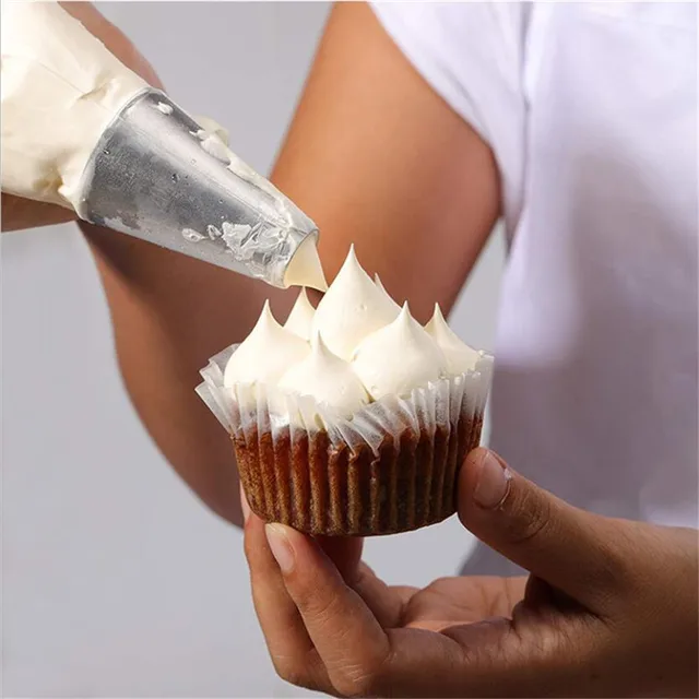 3 db Kerek Jegesedés Csövek Fúvókák Diy Krém Író Sütemény Díszítő Tippek Makaron Sütik Tészta A Sütemények Díszítéséhez - Image 3