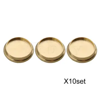 

Yibuy Trumpet Copper Finger Button Rods Valve Caps Set Repair Parts Pack of 30