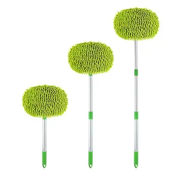 

Three-Section Adjustment Telescopic Car Wash Mop Special Brush For Chenille 0-180 Degree Telescopic Rotation Without Tiredness