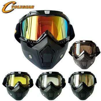

Motorcycle helmet riding windshield set outdoor off-road goggles detachable