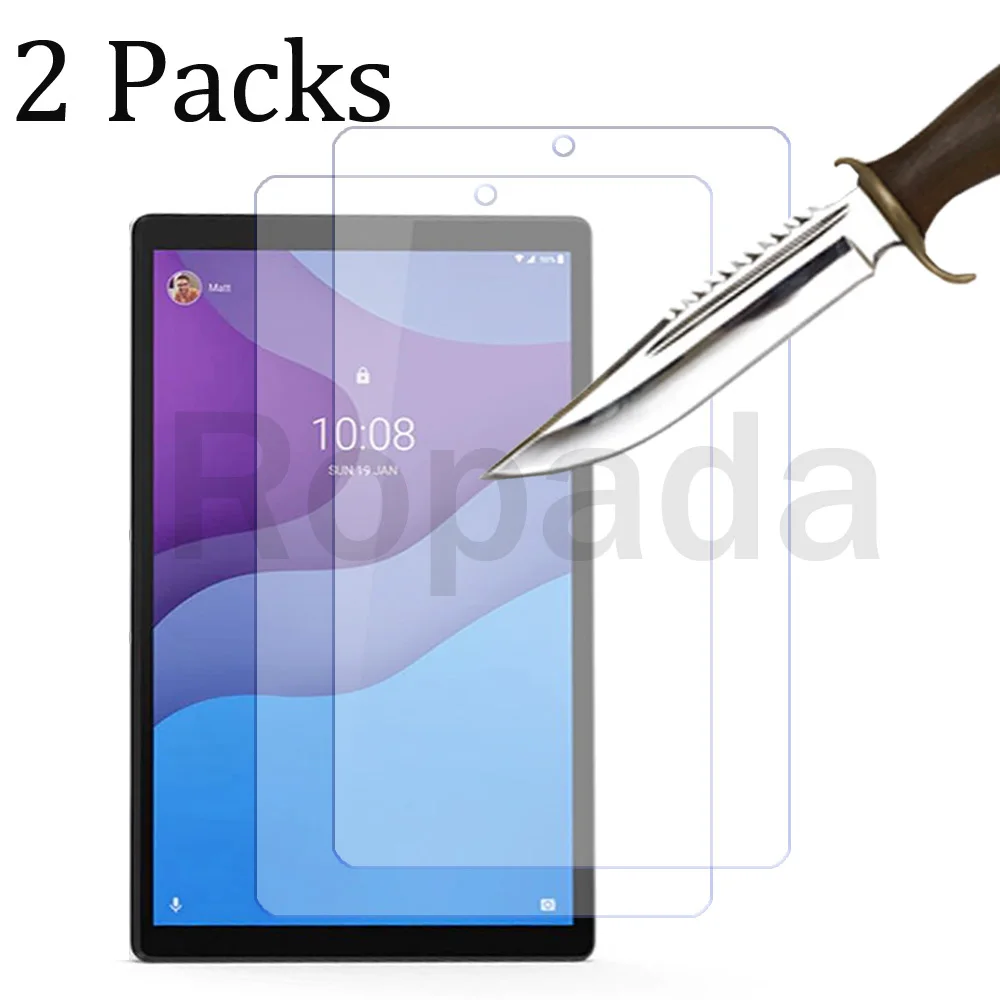 

2PCS Glass screen protector for Lenovo tab M10 FHD plus 10.6'' TB-X606 10.3'' M7 M8 3rd HD Gen 2 TB-X306 protective film