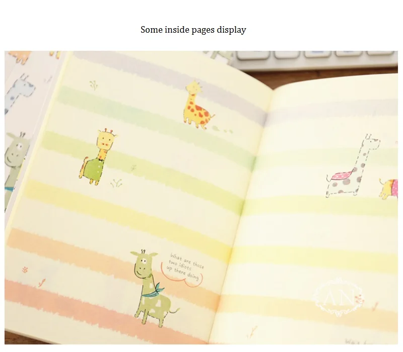 Новые милые животные студентов записная книжка, цветные внутри бумаги планировщик дневник прекрасный канцелярский подарок