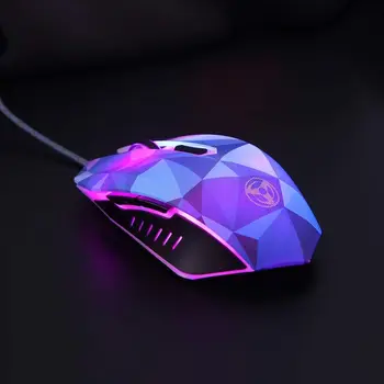 

SeenDa Wired Gaming Mouse 3200 DPI 7 Circular & Breathing LED Light Diamond Version USB Computer Mouse Gamer Mice For LOL CS