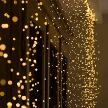 1 м 2 м 3 м 5 м медный провод светодиодный гирлянды праздничное освещение сказочная гирлянда для рождественских елок Свадебная вечеринка Декор Счастливого Рождества