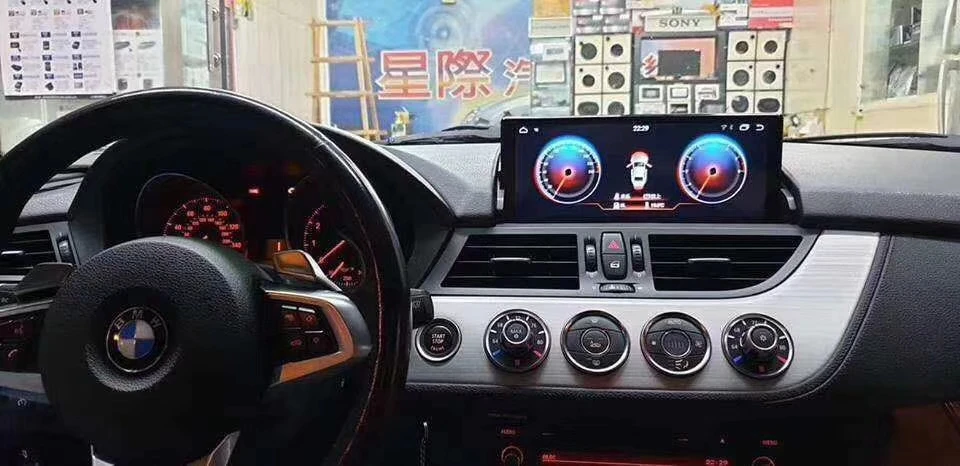 10,2" Android 9,0 автомобильный радиоприемник Мультимедиа gps навигация для BMW Z4 E89 CIC Px6 4G с обновленным черным экраном Wi-Fi ID7 UI