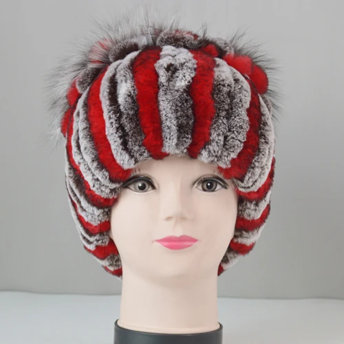 Invierno Caliente sevienoras Sombrero De Piel Natural Moda Lujo sevienoras Sombrero Real Rex Conejo Piel Sombrero - Цвет: color16