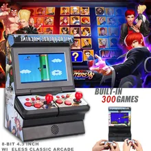 Аркадный джойстик бесплатно огонь ретро мини игра FC телефон машина в 300 игры 4,3 дюймов Беспроводная аркадная дропшиппинг