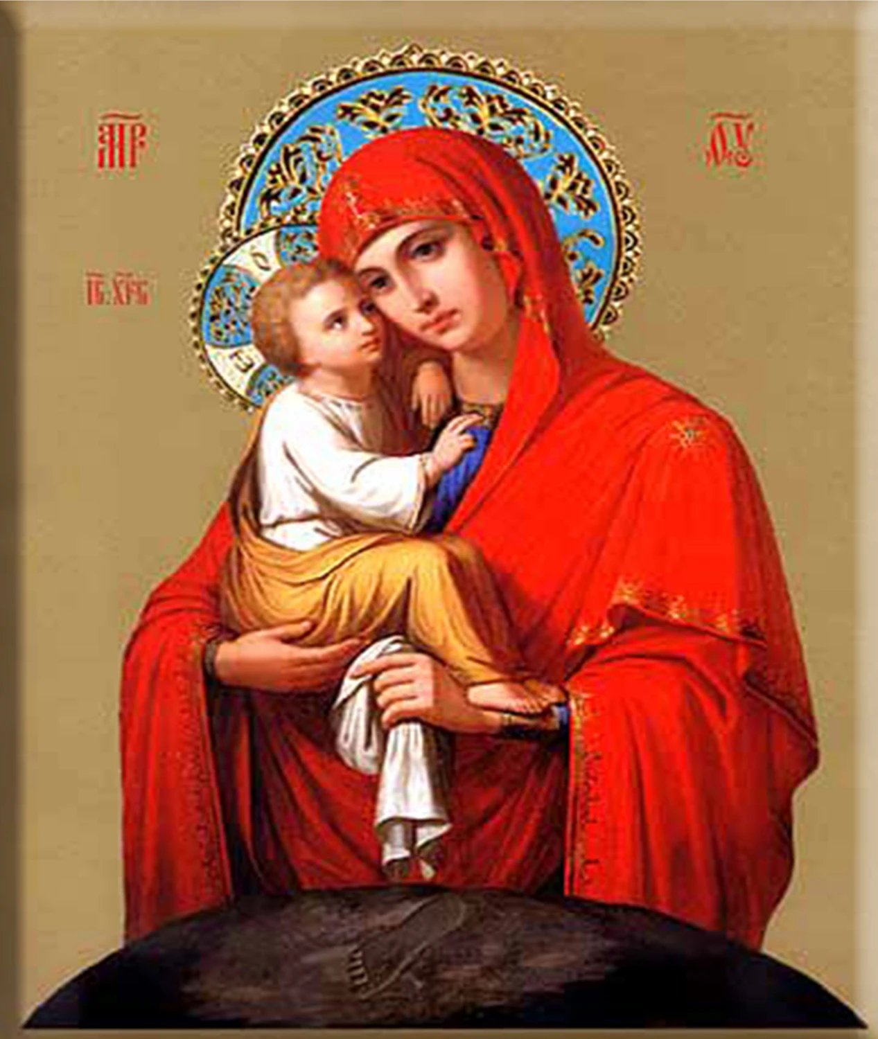 CT-126 HUACAN Embroidery Cross Stitch Religion Cotton Thread Painting Portrait DIY Needlework DMC Kits 14CT Home Decoration - Цвет: CT-126