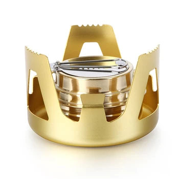 

Set Alcohol Stove 97mm Mini Burner AT8999 Aluminum Alloy Camping Hiking