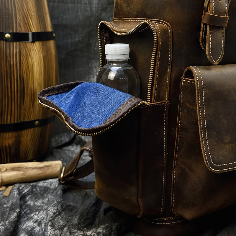 leather backpack