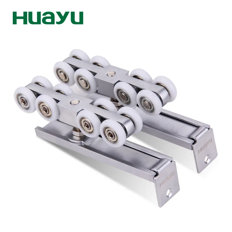 

Yu Painting Sliding Door Hardware Mute Hanging Slip Hanging round Sliding Door Roller Hanging Door Slideway Track Pulley HY-119