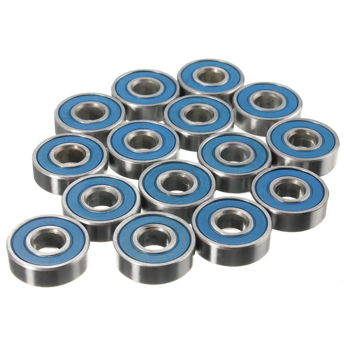 Blue 608RS Carbon Steel ABEC-9 Model Skateboard Wheel Bearings Kit Roller Skate Scooter Toy Car Wheel Bearing Replacement Parts