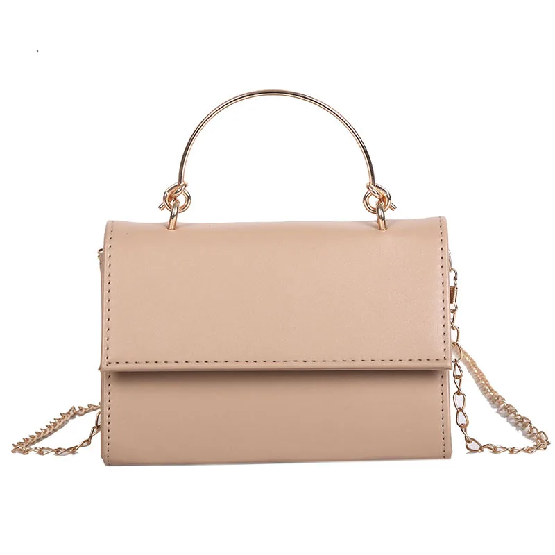 

2018 Autumn New Ins Ultra-fire Hand-held Small Bag Female Korean Version of The Hundred-set Chic Chain One-shoulder Slanted Bag