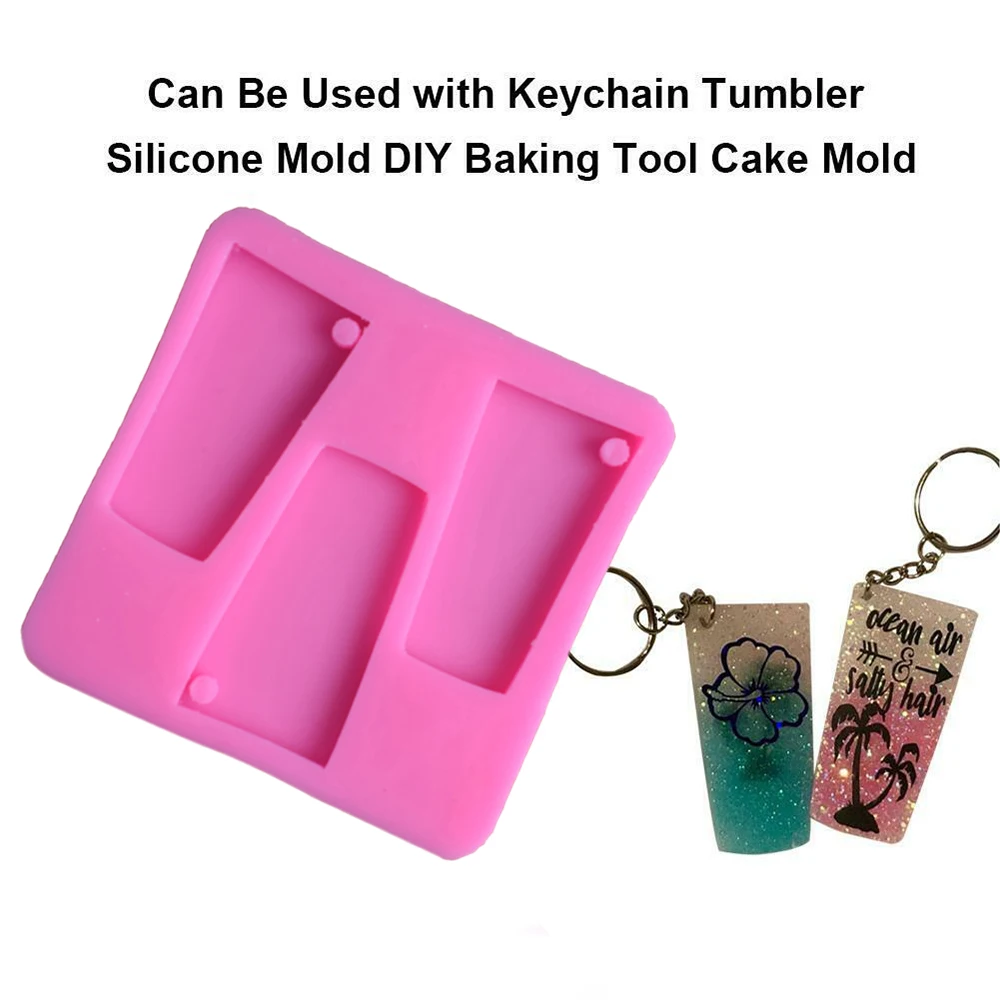 

New Silicone Mold Epoxy Resin Pendant Keychain Jewelry Making DIY Baking Cake Tool Cupcake Decor Ice Cube Tray Baking Bakeware