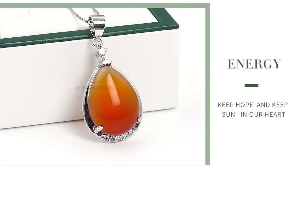 RED AGATE Ожерелья из стерлингового серебра 925 пробы кулон из натурального камня ювелирные изделия для женщин модные женские праздничные подарки - Цвет камня: RED AGATE