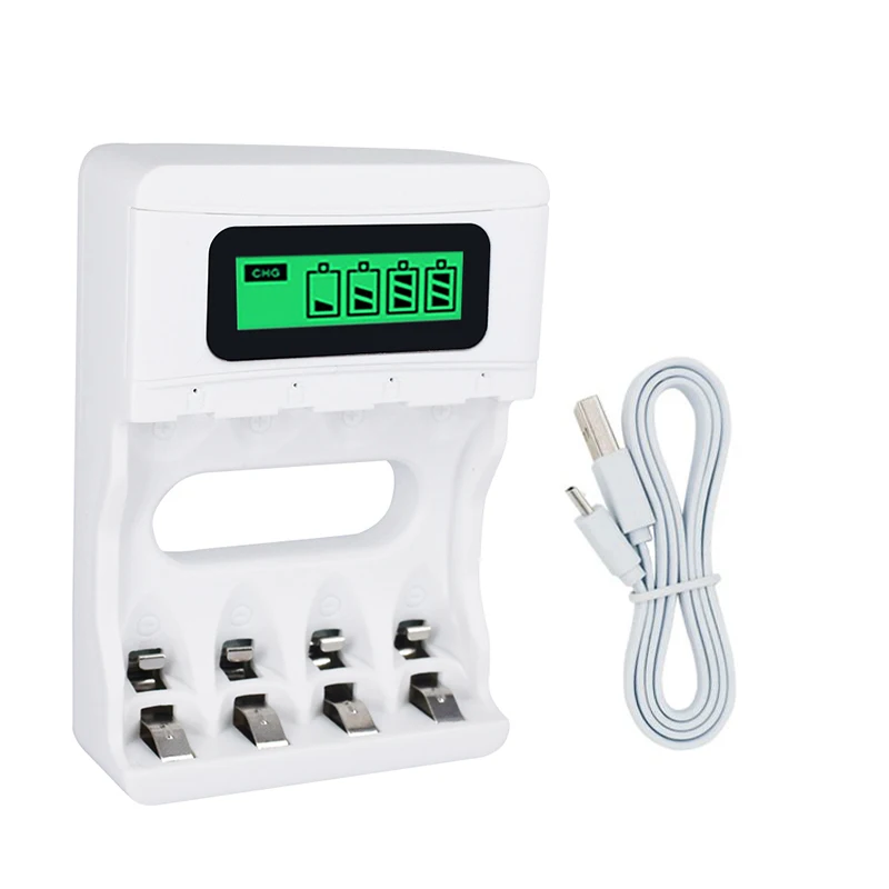 PALO оптовая цена 4 слота ЖК дисплей легкое зарядное устройство с USB входом для