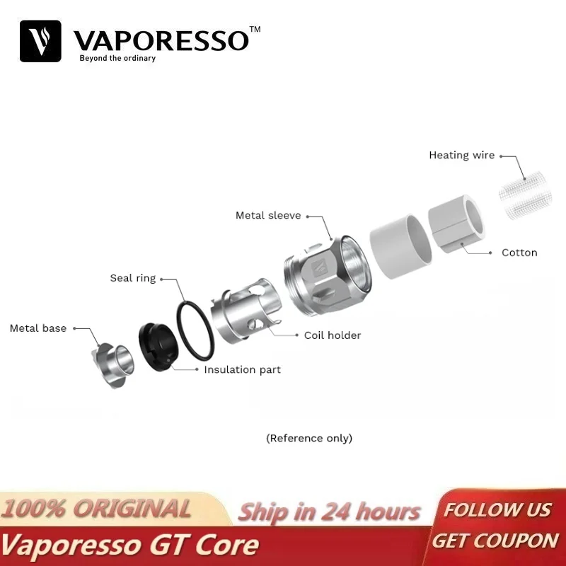 6 шт. оригинальная катушка Vaporesso GT CCELL GT2 GT4 GT6 GT8 сетчатая головка распылителя для NRG