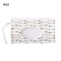 Cartoon Eco-Friendly Reusable Wet Wipes Bag with Snap Strap - Portable Cleaning Case (Style 2-2)