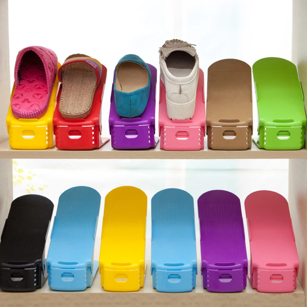 

Double-layer Adjustable Simple Shoe Bracket Dust Storage Shoe Rack Home Shoe Storage Rack New High Quality Double-layer Adjustab