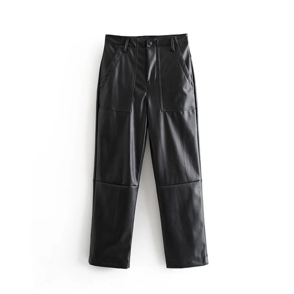 Осень 2019 женская новая высокая талия флип патч сумка украшенная PU искусственная